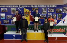 Александра Думиник – Абсолютная Чемпионка Молдавии по  настольному теннису среди юниоров